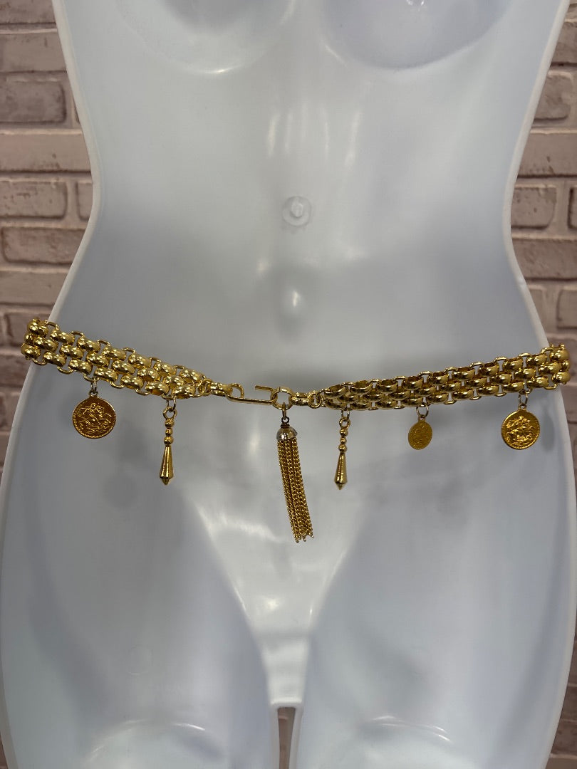 Various Belt, Gold, One Size, Used - Fair