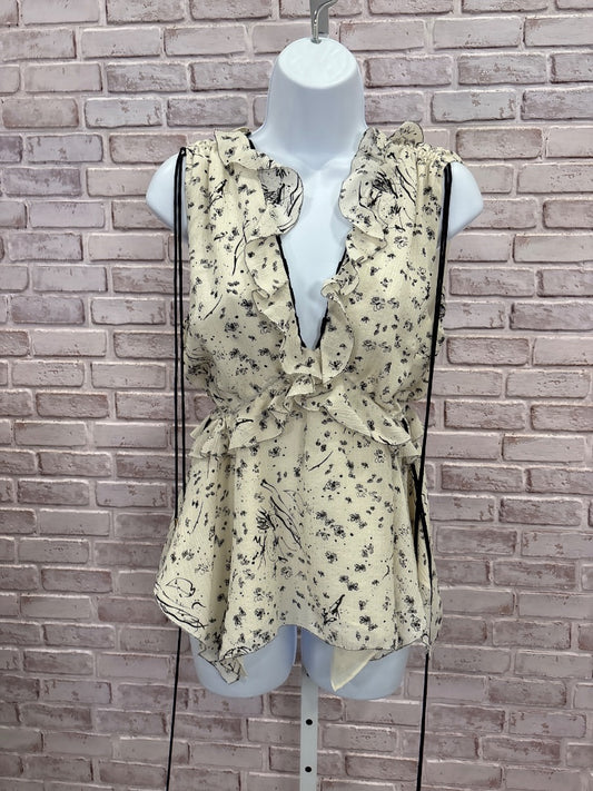 Derek Lam Shirt, Cream/black, Derek Lam, Used - Good