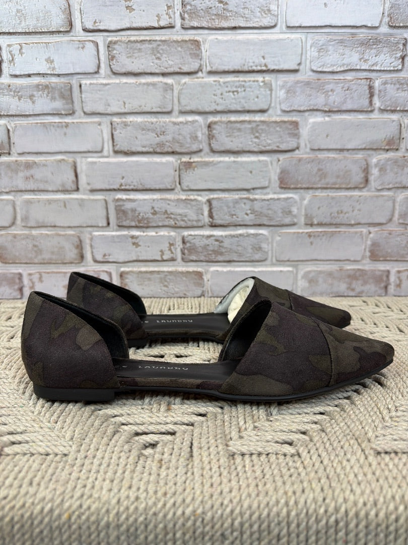 Chinese Laundry Flats, green multi, 9, Used - Good