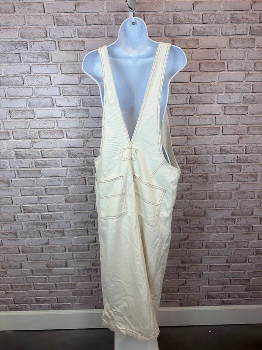 We the Free Bottom - Skirt – We the Free Overall skirt, White denim, Large, Used - Excellent