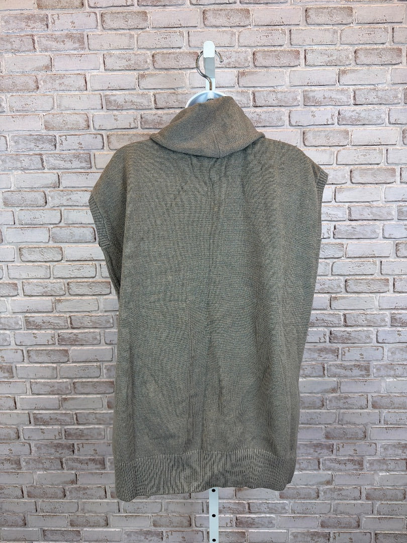 Angela Mara Sleeveless Sweater, Taupe, Small, Used - Good