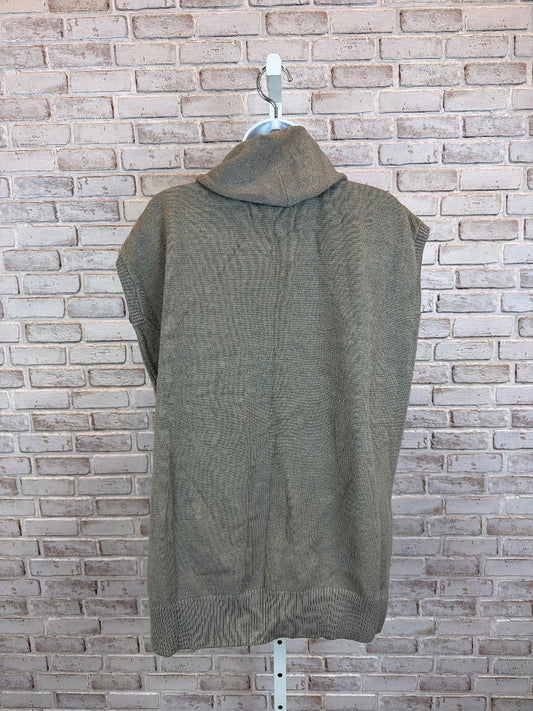 Angela Mara Sleeveless Sweater, Taupe, Small, Used - Good