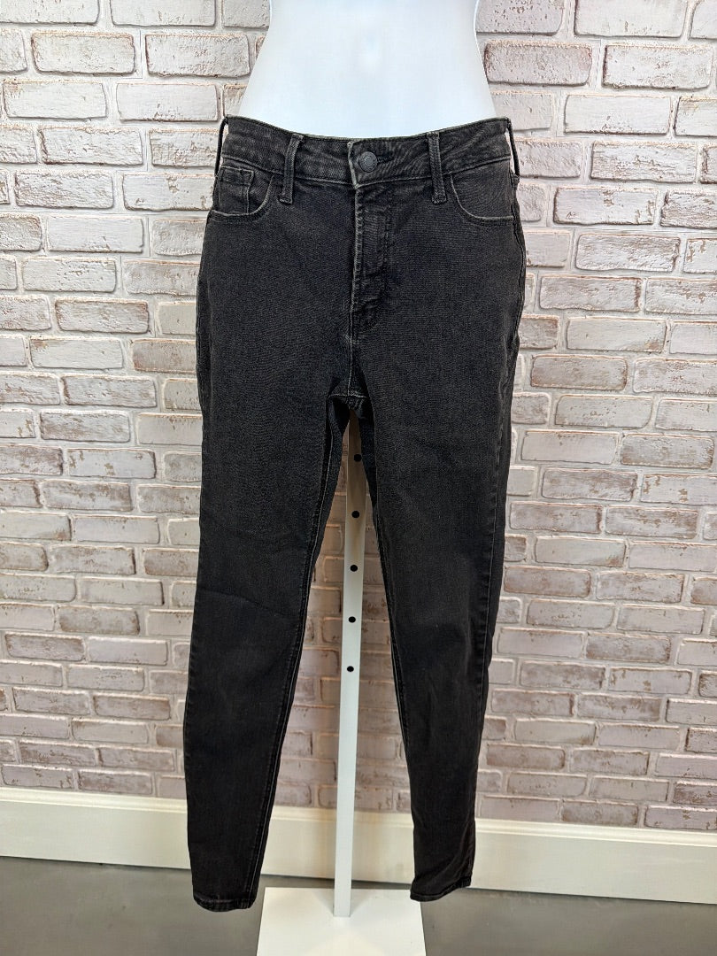 GAP Rockstar Super Skinny High Rise Jeans, Black, 4long, Used - Good