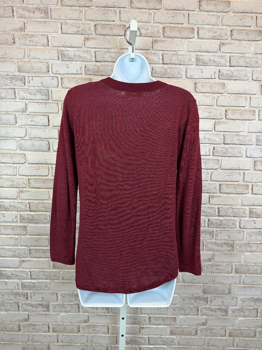 Sandro Shirt, Maroon, Small, Used - Good