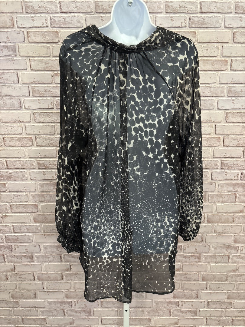 Cabi Shirt, Black/white, Large, Used - Good