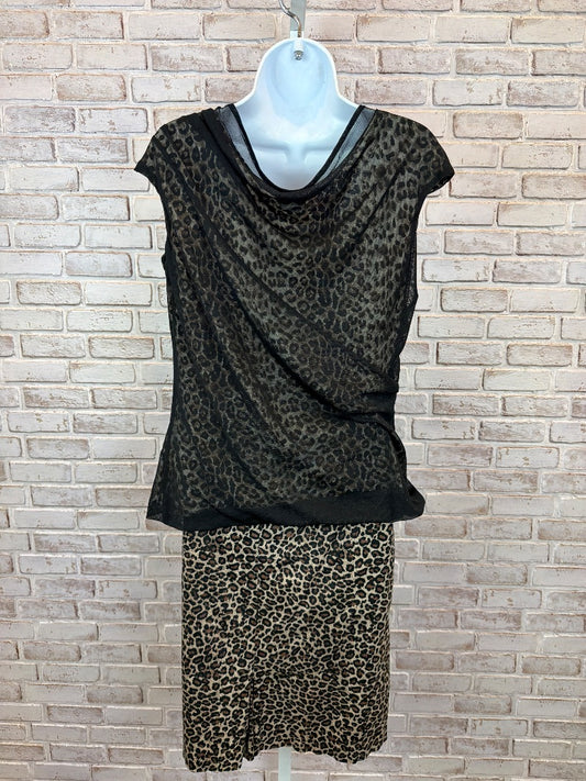 Worthington Matching Clothing Set, Leopard/black, Large, Used - Excellent