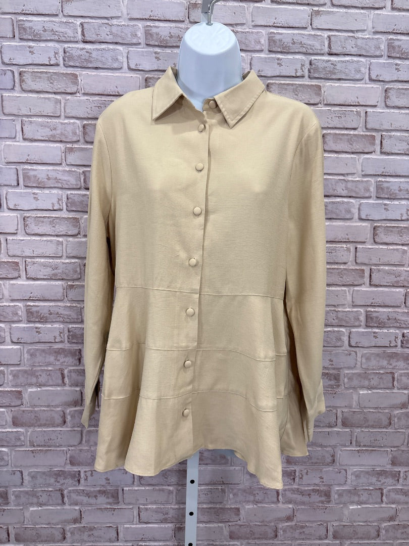 Pomander Shirt, Yellow, Large, New With Tags