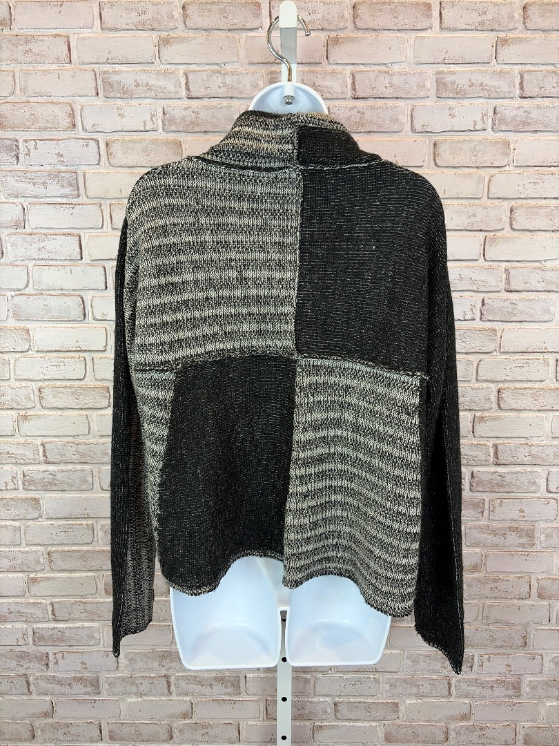 Cabi Cardigan, Black/white, Large, Used - Good