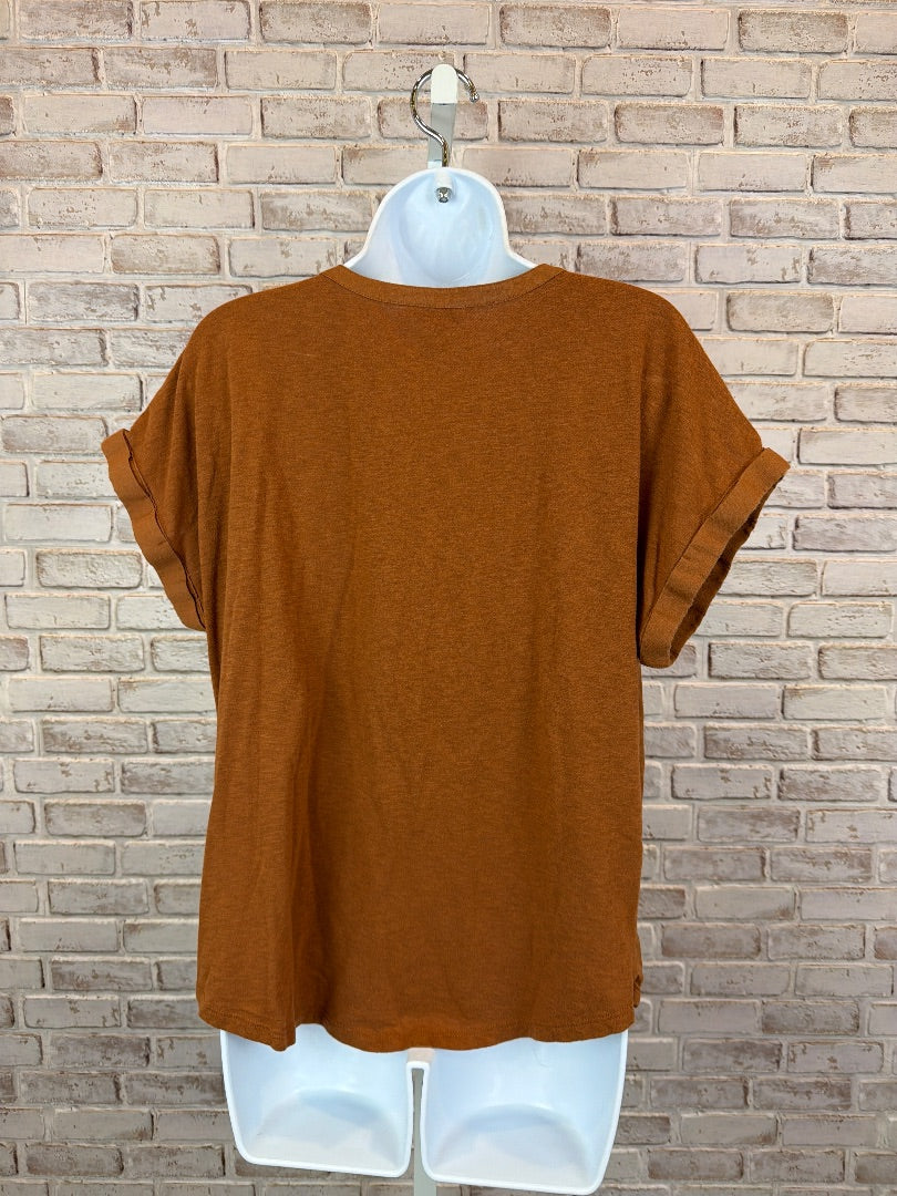 Lucky Brand Shirt, Orange, Large, Used - Good