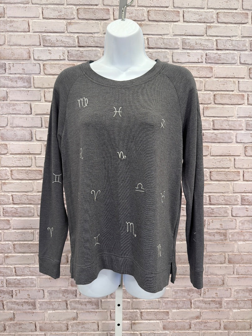 Lou & Grey Horoscope Sweater, Grey, Small, Used - Good
