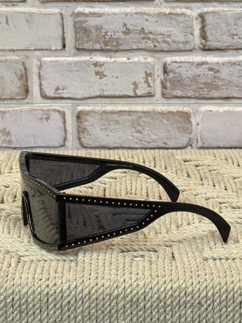 Various Sunglasses – Black/Gold, Size One Size – Good Condition