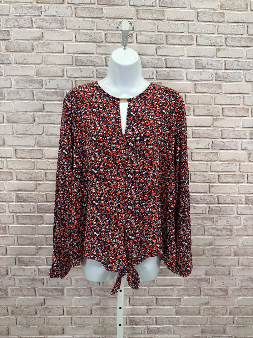 Michael Kors Shirt, multi floral, XL, Used - Good