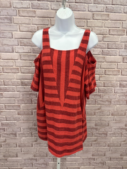 Soft Surroundings Shirt, Red stripes, Medium, Used - Good