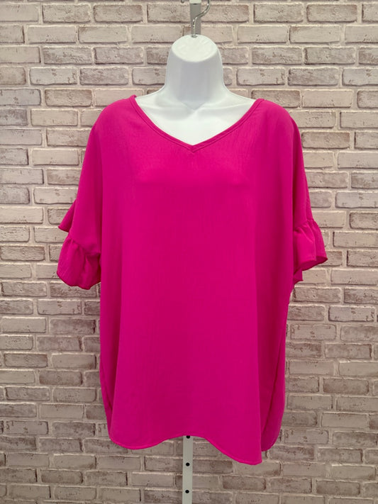 Grace & Lace Shirt, Pink, Large, New With Tags