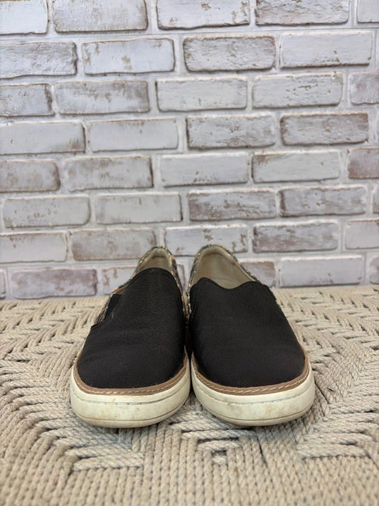 Naturalizer Slip-On Sneakers – Black/Leopard, Size 7 – Good Condition