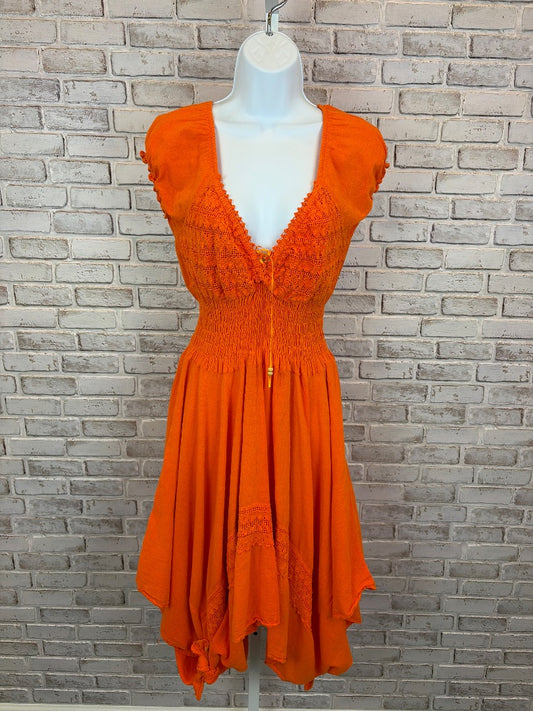 Various Dress, Orange, One Size, Used - Good