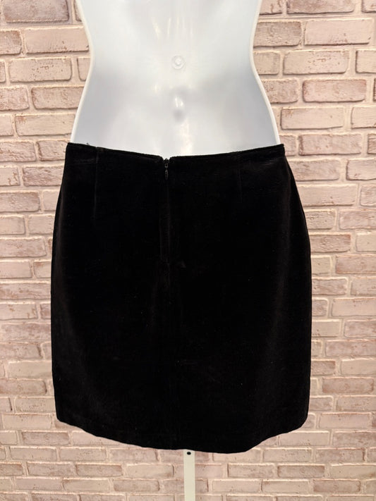 GAP Skirt, black velvet, 2, Used - Good