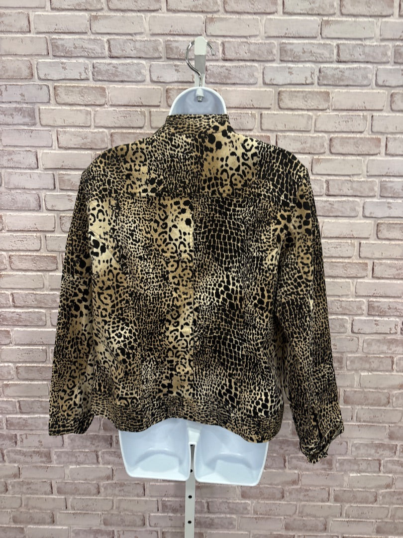 Chicos Jacket, Animal print, 2, Used - Good