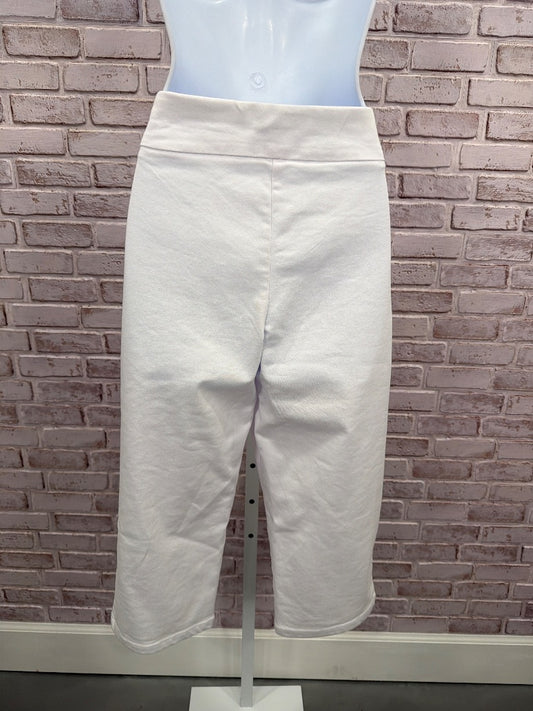 Croft & Barrow Capris, White, 4, Used - Good