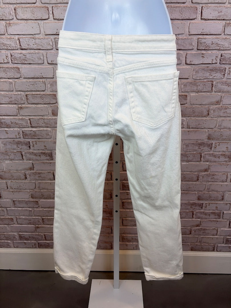 Gap Boyfriend Fit Jeans, White, 4/27, Used - Good