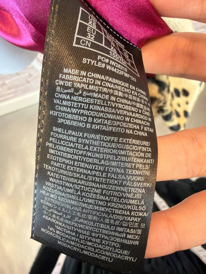 Guess Outerwear - Jacket / Coat – Guess Faux Fur Jacket / Coat, Leopard, XS, New With Tags