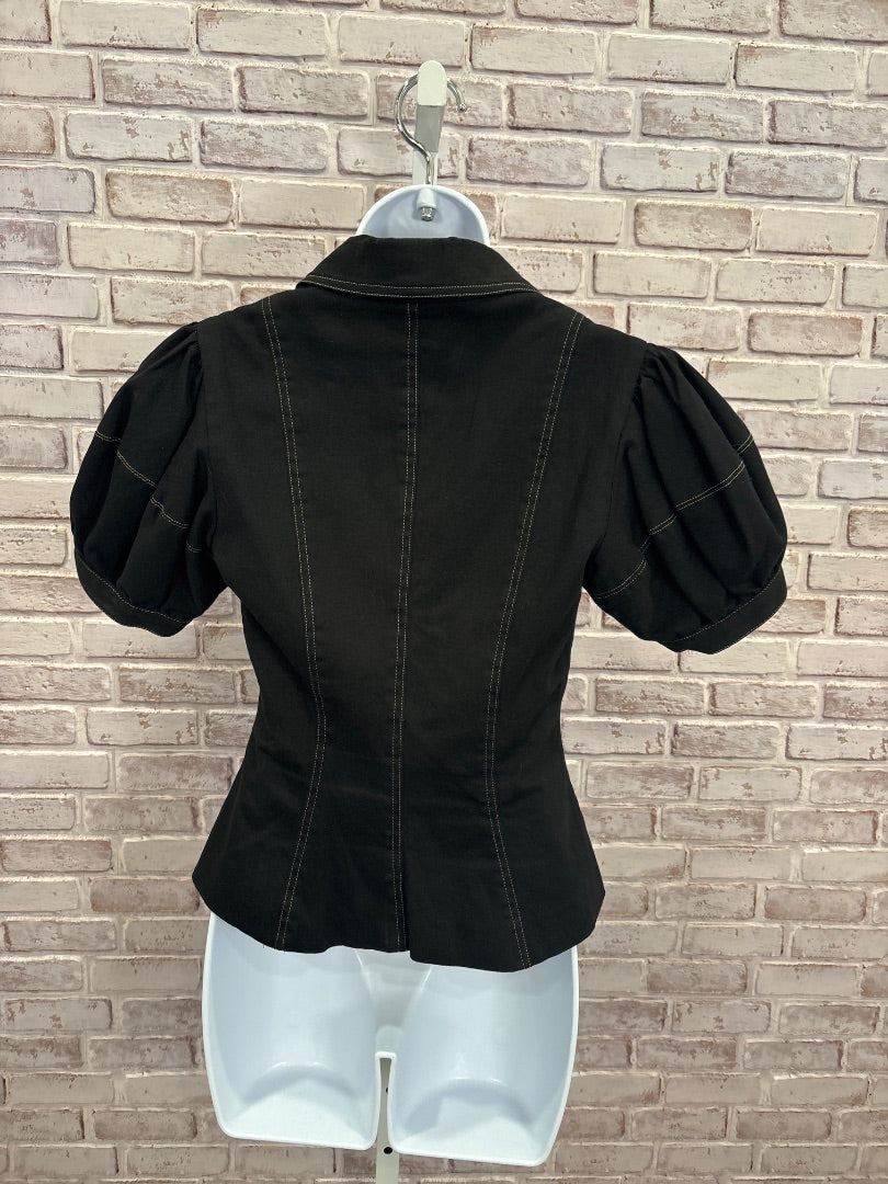 Betsy Johnson Shirt, Black, 8, Used - Good