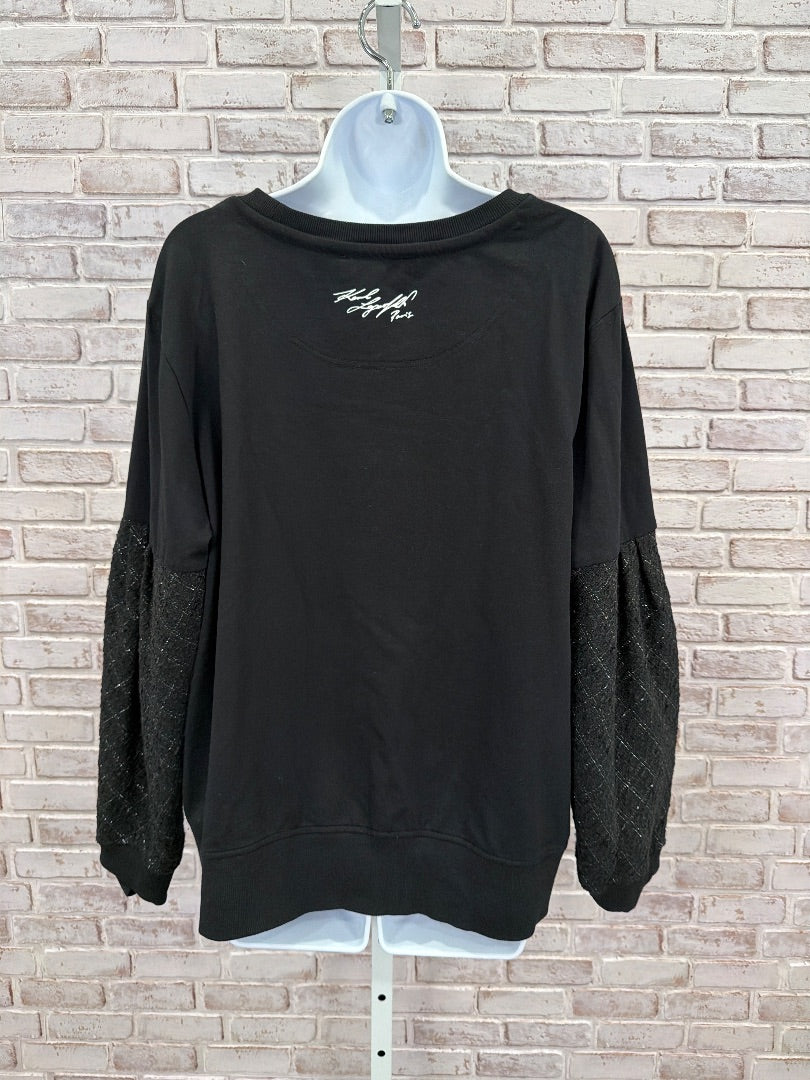 Karl Lagerfeld Sweater, Black, XL, Used - Good
