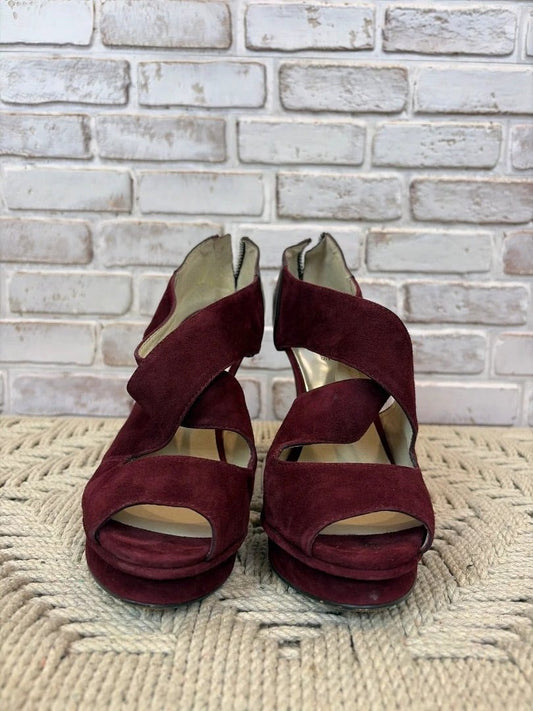 Michael Kors Heels – Maroon, Size 8.5 – Good Condition