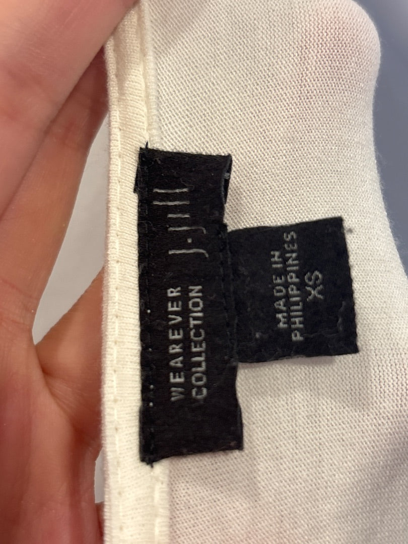 J.jill Shirt, White, XS, Used - Good