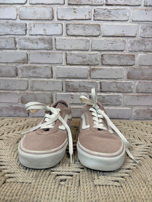 Vans Lace Up Low Top Sneakers – Purple, Size 6.5 – Fair Condition