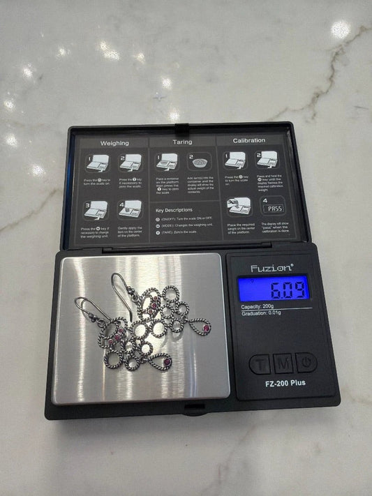 Pandora Jewelry - Earrings – Pandora Earrings, silver/purple, One Size, Used - Good