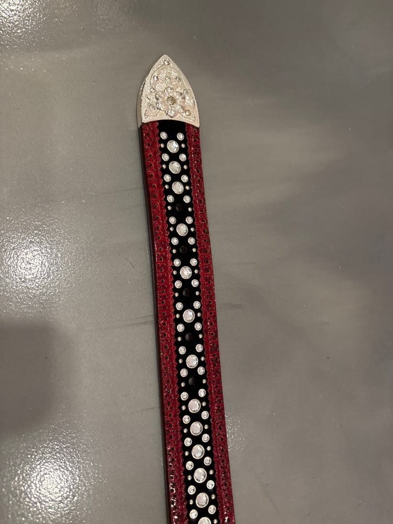 Ariat Belt, Black/red, One Size, Used - Excellent