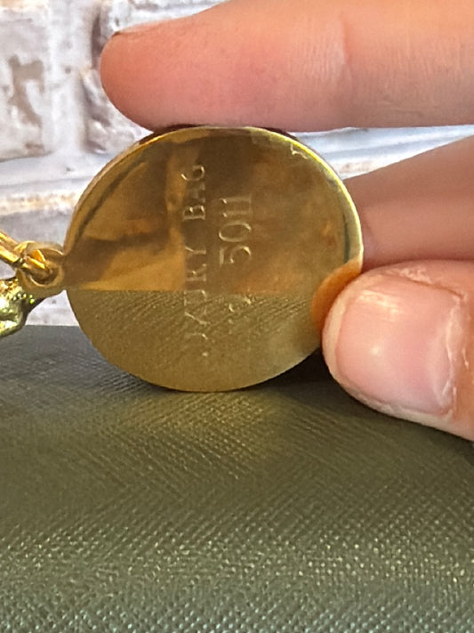 MME.Mink Handbag, Green/straw, One Size, Brand New