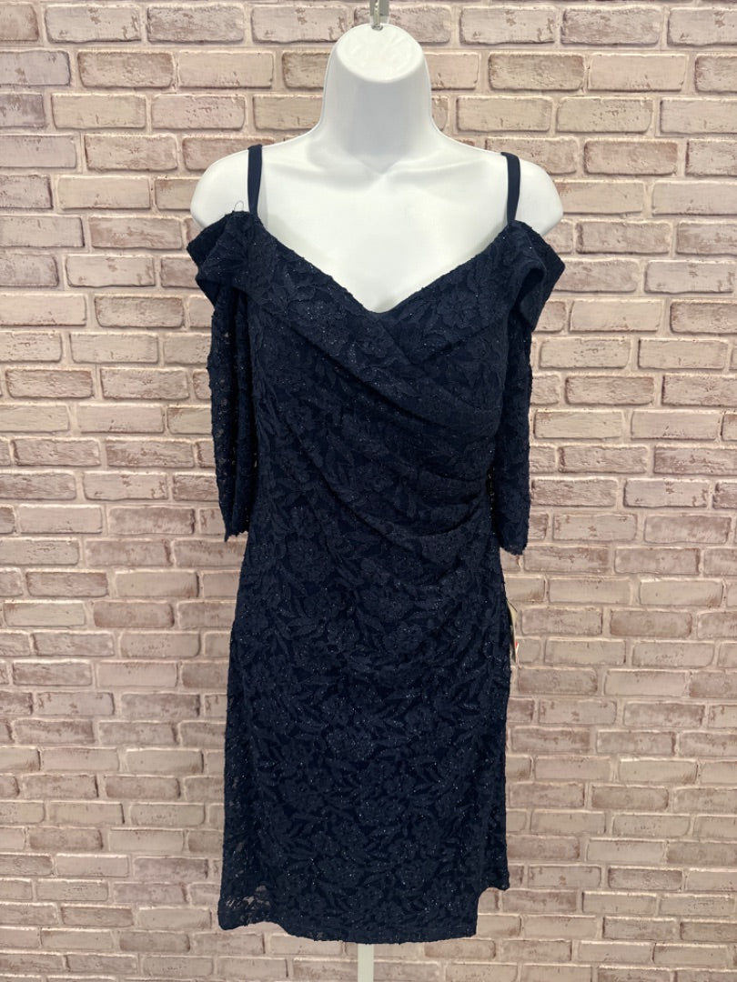Oleg Cassini Dress, Navy, XL/14, New With Tags