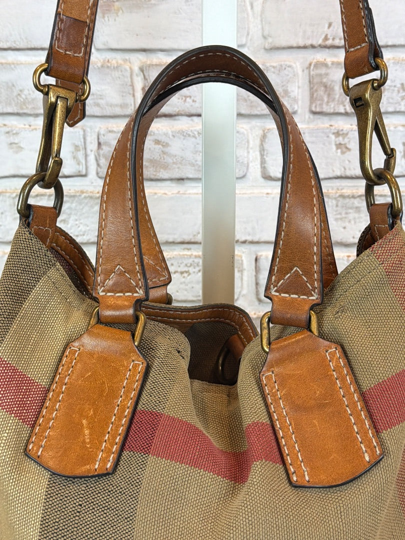 Burberry Handbag, Plaid, One Size, Used - Fair