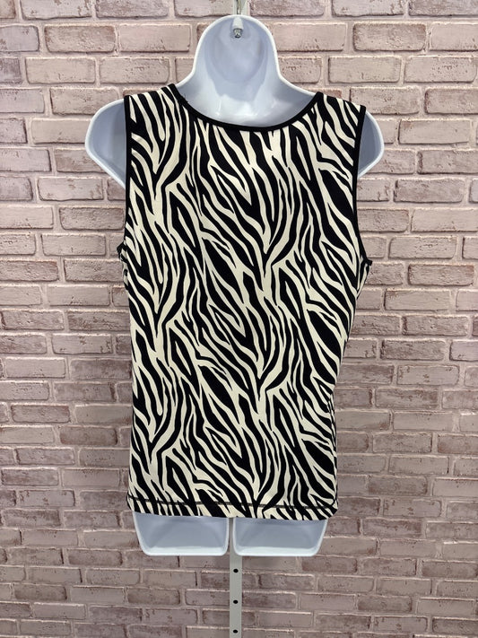 Christine Alexander Tank top, Zebra, Large, Used - Good