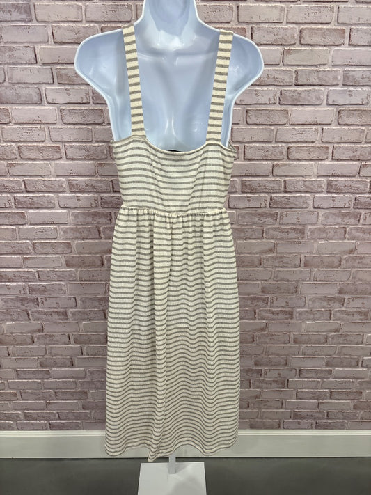 Gilli Dress, White/grey stripes, Medium, Used - Good