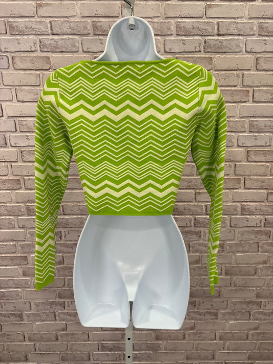 Stradivarius Shirt, Green/white, Small, Used - Good