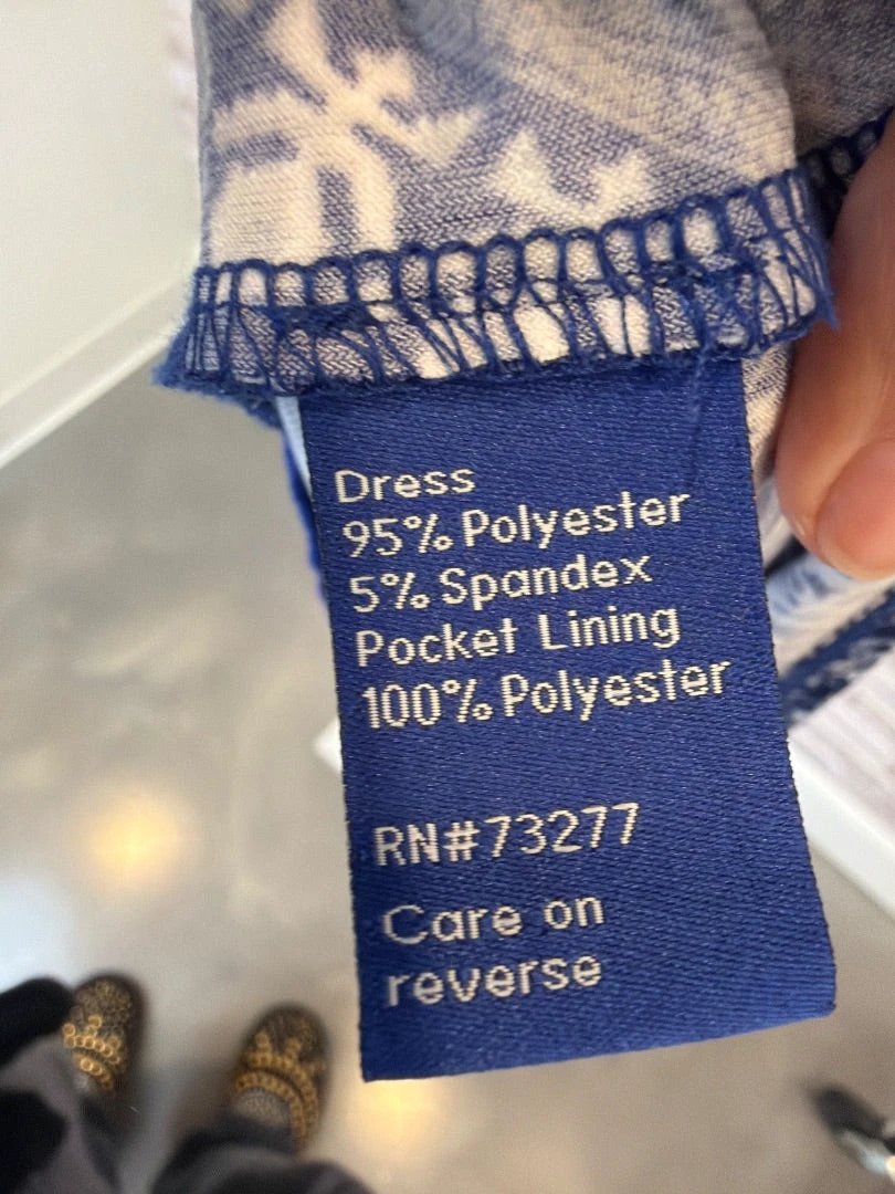 Apt 9 Dress – Blue Multi, Size M – Excellent Condition