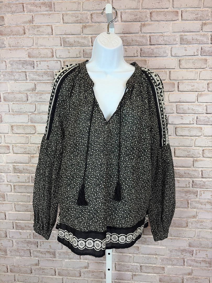 Lucky Brand Shirt, Black/white, Small, Used - Good