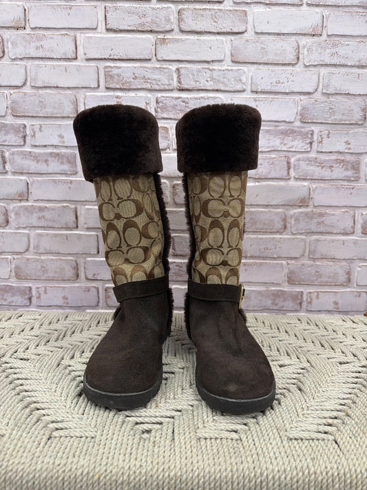 Coach Boots, Brown, 5.5, Used - Good