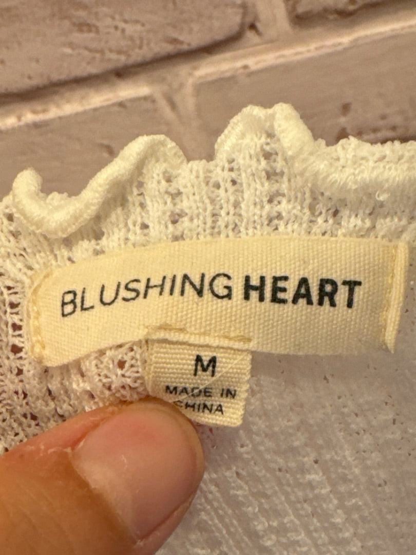 Blushing Heart Shirt, White, Medium, Used - Good