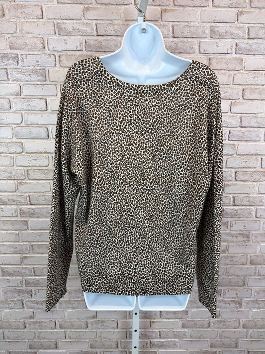 Banana Republic Merino Wool Sweater, Leopard, XL, Used - Excellent