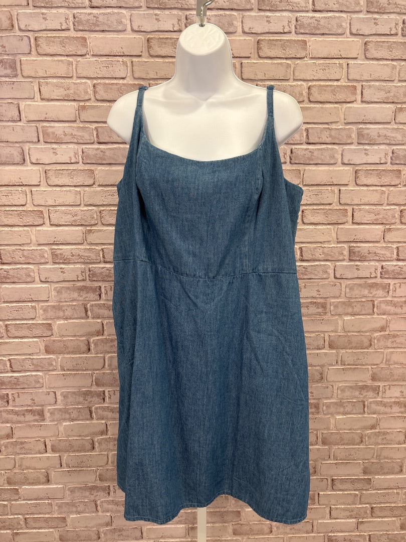 Old Navy Dress, Denim, XXL, Used - Good