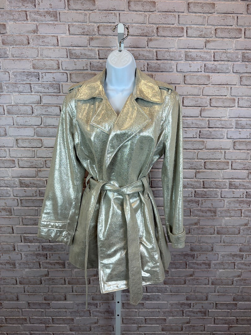 Chicos Jacket, Silver, 2, Used - Good