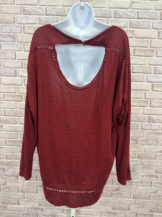 Maurices Sweater, Maroon, XXL, Used - Good