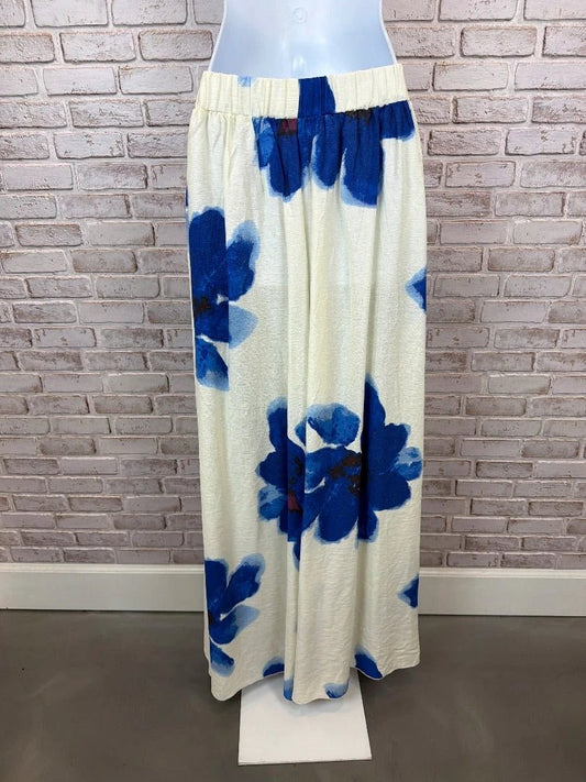 Glam Bottom - Pants – Glam Pants, White/blue, Small, New With Tags