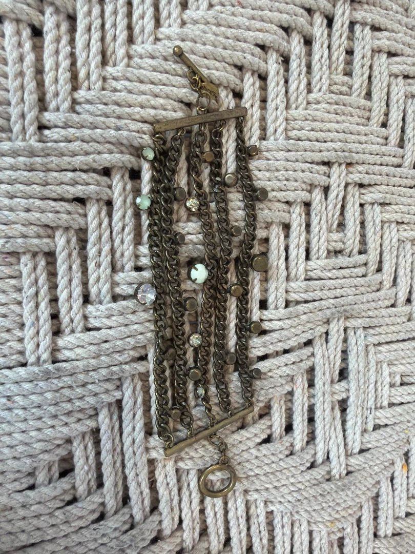 Chicos Jewelry - Bracelet – Chicos Bracelet, Bronze/seafoam, One Size, Used - Excellent