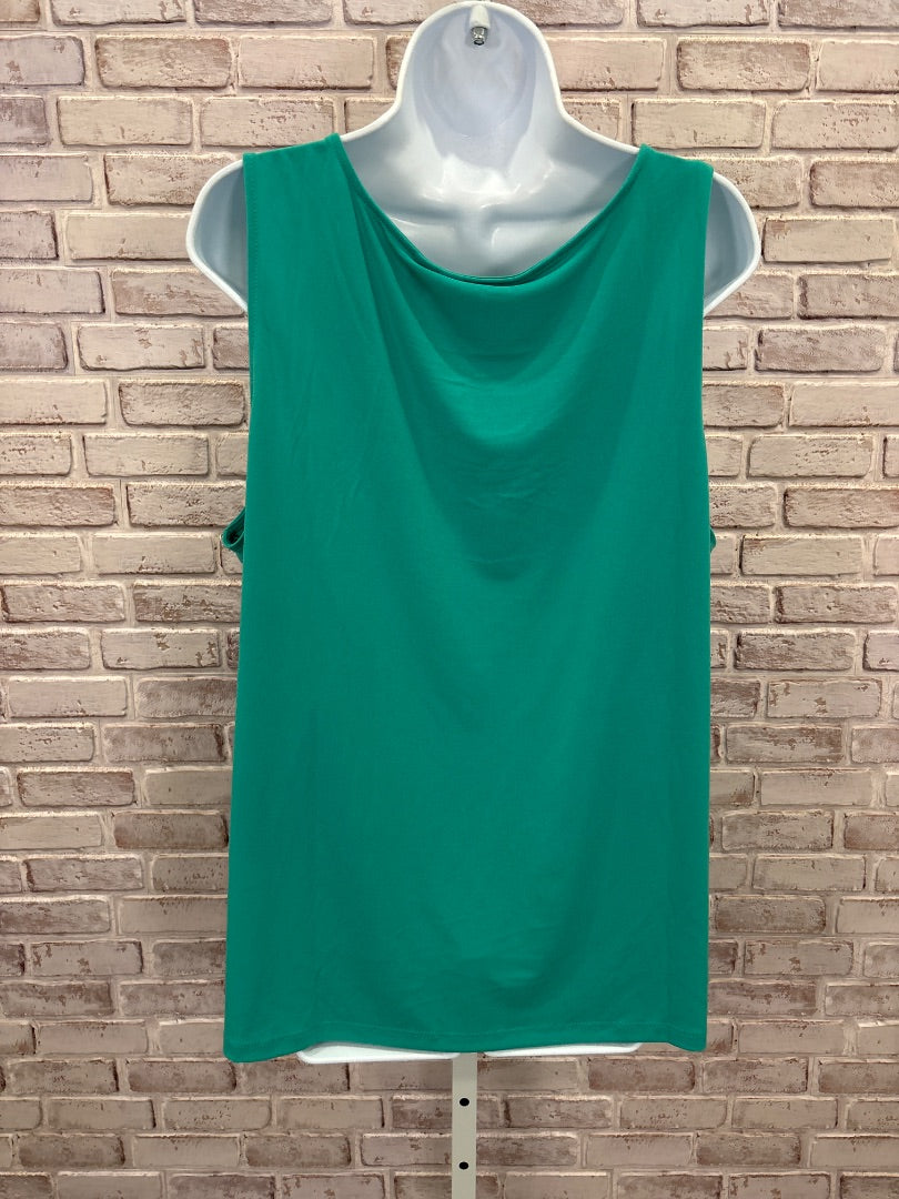 Susan Graver Shirt, Teal multi, XXL, Used - Good