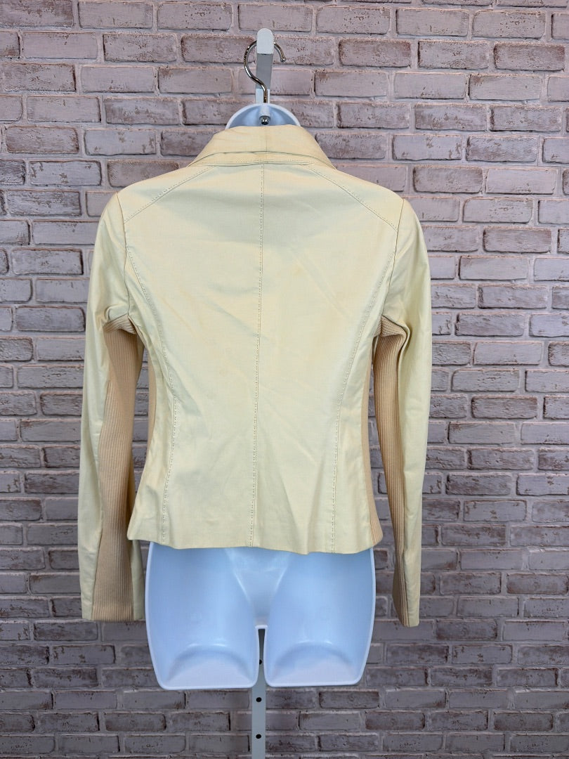 Vince Leather Jacket, White, Small, Used - Good